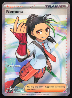 Nemona 229/091 Paldean Fates Full Art Ultra Rare Near Mint Pokemon Card - Image 1