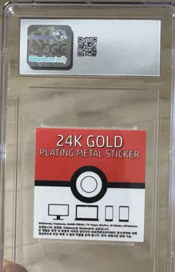 **CGC 9** Golduck Pokemon Candy Stickers (2023) Korean Striking 24k Gold Plating - Image 2