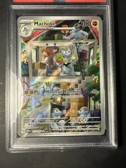 2023 POKEMON Scarlet Violet 151 Full Art Rare Machoke 177 Graded PSA 10 Gem Mint - Image 2