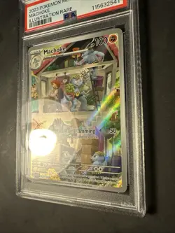 2023 POKEMON Scarlet Violet 151 Full Art Rare Machoke 177 Graded PSA 10 Gem Mint - Image 4