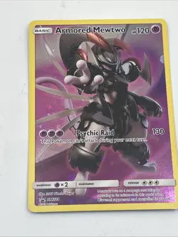 2019 Armored Mewtwo Pokemon TCG Full Art Holo Black Star Promo #SM228 Rare - Image 1