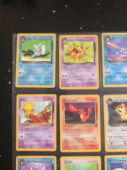 Lot Of 9 Pokemon Cards In Binder Sheet - Image 2