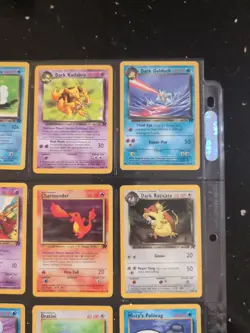 Lot Of 9 Pokemon Cards In Binder Sheet - Image 3