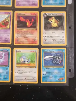 Lot Of 9 Pokemon Cards In Binder Sheet - Image 4