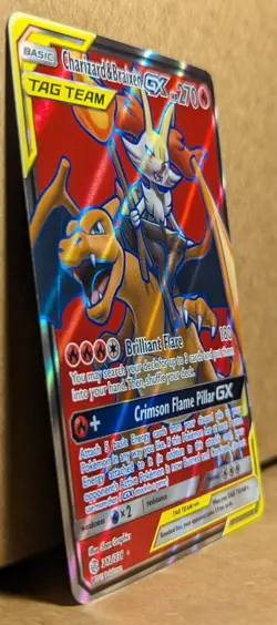 Pokemon Charizard & Braixen GX 212/236 Sun and Moon Cosmic Eclipse (Full Art) - Image 3