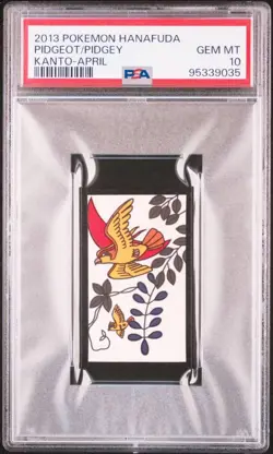 PSA10 Pidgeot Pigeon Pokemon Pocket Monsters Hanafuda Kanto Region 151 Nintendo - Image 1
