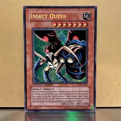 YuGiOh • Insect Queen 🐞 • CT1-EN005 • LE Secret Rare Collectors Tin • MP - Image 1