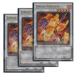 Yugioh - Jurrac Velphito x 3 - 1st Edition Ultra Rare NM - Free Holo Card - Image 1