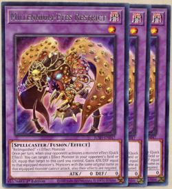 Yugioh - 3x Millennium-Eyes Restrict - JUSH-EN047 - Rare - 1'st Ed. - NM/M - Image 1