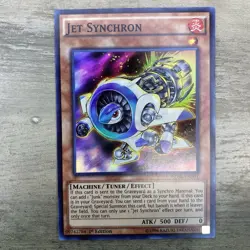 | Yugioh Jet Synchron SDSE-EN001 1st Edition Super Rare NM-/VLP 🔥 | - Image 1
