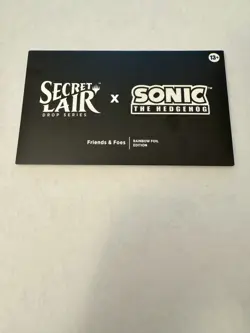 Secret Lair x Sonic: Friends & Foes Foil Rainbow 🌈SEALED!! MTG In Hand - Image 1