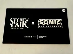 Secret Lair x Sonic: Friends & Foes Foil Rainbow 🌈SEALED!! MTG In Hand - Image 2