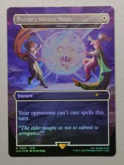 MTG x FINAL FANTASY SECRET LAIR - POROM'S SILENCE MAGIC #7003 RAINBOW FOIL - Image 1