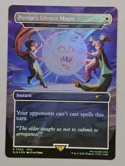 MTG x FINAL FANTASY SECRET LAIR - POROM'S SILENCE MAGIC #7003 RAINBOW FOIL - Image 1