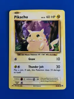 Pikachu Holo Cracked Ice Pokemon XY Evolutions 35/108 Trading Card - Image 1
