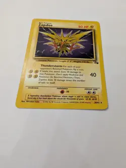 Pokemon TCG Zapdos Fossil Card 30/62 Unlimited Rare, Non-Holo - Image 2
