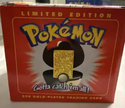new Vintage 1999 Pokemon 23k Gold Plated Trading Card Mewtwo Sealed. Burger King - Image 2
