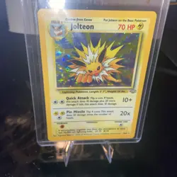 Pokemon TCG Jolteon Holo Rare Card 4/64 Jungle 1999 WOTC - Image 4