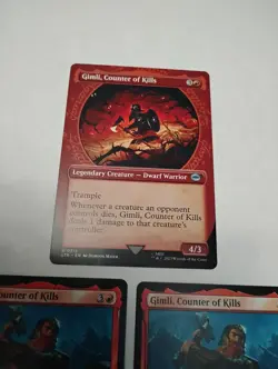 Gimli, Counter of Kills x3 _ 1 Showcase + 2 regular MTG - Image 2