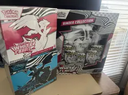 4 Pokemon Black Bolt and White Flare Elite Trainer Box + 2 Binder Collections - Image 1
