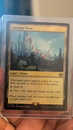 Magic The Gathering MTG Starting Town Final Fantasy Foil - Image 1