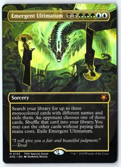Emergent Ultimatum Borderless - Special Guests - MTG - Magic - Near Mint - Image 1