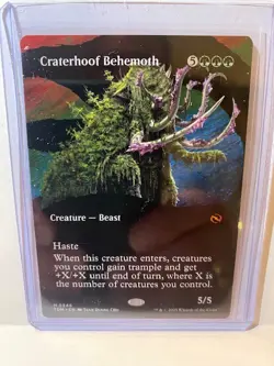 MTG - Craterhoof Behemoth (Borderless) - Tarkir: Dragonstorm (#0346) - NON foil - Image 1