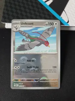 Unfezant 073/086 POKEBALL Reverse Holo - Black Bolt S&V Black White Pokemon Card - Image 1