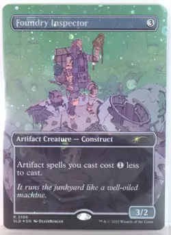 Foundry Inspector GALAXY FOIL Deathburger Secret Lair MTG - Image 1
