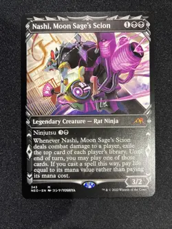 MTG - Nashi, Moon Sage's Scion (Showcase) Kamigawa: Neon Dynasty - Image 1