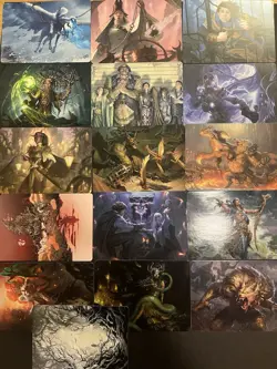 Mtg Art Card Lot 16 Cards Magic The Gathering Full Art - Image 1