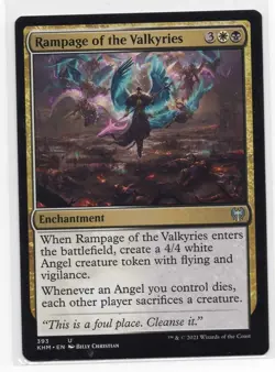 Rampage of the Valkyries #393 (NM) Kaldheim KHM Magic MTG - Image 1