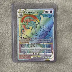 Mewtwo Vstar 079/078 Pokemon GO Rainbow Secret Rare Holographic (English) - Image 1