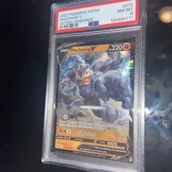 2022 Pokemon SWSH Machamp V Astral Radiance #072 - PSA MINT 9 - Image 1