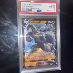 2022 Pokemon SWSH Machamp V Astral Radiance #072 - PSA MINT 9 - Image 3