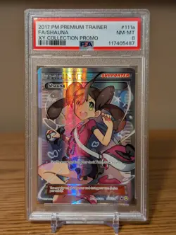 Pokemon Shauna XY Premium Trainer Collection Full Art Promo #111a PSA 8 Mint - Image 1