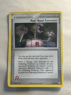 Pokemon TCG Pow! Hand Extension Trainer Stamped Reverse Holo 85/109 - Image 1