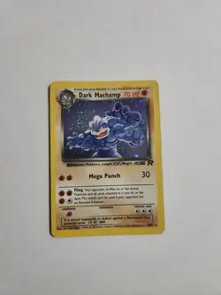Dark Machamp #10/82 Team Rocket Holo Rare Pokemon Swirl! Mp - Image 1
