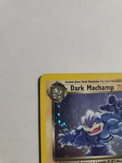 Dark Machamp #10/82 Team Rocket Holo Rare Pokemon Swirl! Mp - Image 2