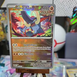 Great Tusk (Master Ball Pattern) 055/131 Pokemon TCG Prismatic Evolutions Holo - Image 1