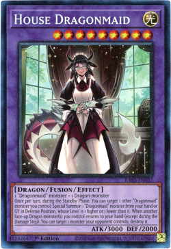 YuGiOh! House Dragonmaid RA03-EN037 - Prismatic Collector's Rare PCR 1st Edition - Image 1
