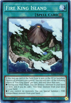 Yugioh! Fire King Island RA03-EN059 - Prismatic Collector's Rare (PCR) NM/M - Image 1