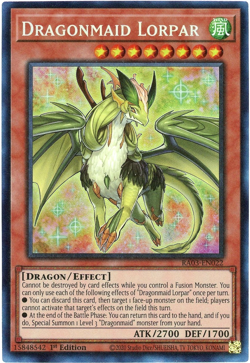 Yugioh! Dragonmaid Lorpar RA03-EN022 - Prismatic Collector's Rare PCR NM/M - Image 1
