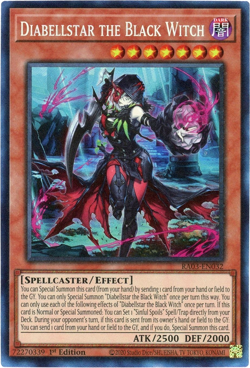 YuGiOh! Diabellstar the Black Witch RA03-EN032 Prismatic Collector's Rare (PCR) - Image 1