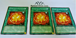 3x SUPER SOLAR NUTRIENT - 1ST ED/ UNLIMITED NM/LP CRMS-EN058 - YUGIOH - Image 1
