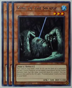 Yugioh x3 King of the Swamp JUSH-EN046 Rare 1st Edition - Image 1
