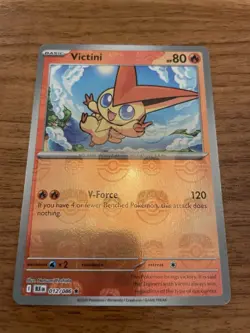 Pokemon Cards - Victini (Master Ball Reverse Holo) R 012/086 SV11B Black Bolt - Image 2