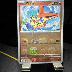 Pokemon Cards - Victini (Master Ball Reverse Holo) R 012/086 SV11B Black Bolt - Image 1