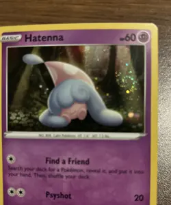Hatenna Swirl HOLO Pokemon Card SWSH040 25th Anniversary General Mills Promo TCG - Image 3