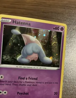 Hatenna Swirl HOLO Pokemon Card SWSH040 25th Anniversary General Mills Promo TCG - Image 4